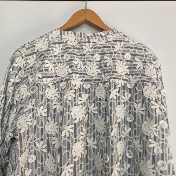 Anthropologie Pilcro XL The Whitney Trapeze Buttondown Top - Picture 11 of 14